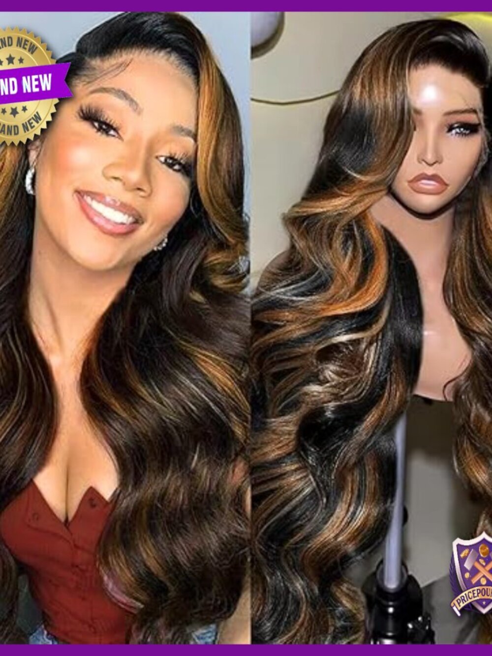Human Hair Lace Front Wig 20 Inch Body Wave 180 Density Glueless